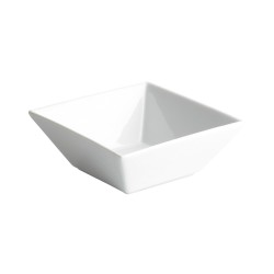 Bol cuadrado mini porcelana Ming Ventana 10X10X6 CM.. B2499R (6 unidades)