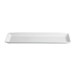 Bandeja rectangular porcelana Blanco Ming Ventana 30X12X2 CM. B2539 (6 unidades)
