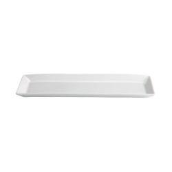 Bandeja rectangular porcelana Blanco Ming Ventana 28X16X2 CM. B2599 (6 unidades)