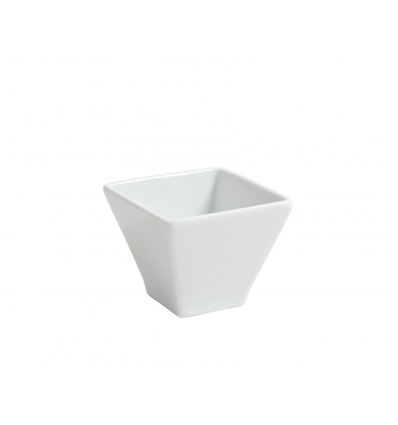 Bol mini apilable de porcelana Blanco cónico 9cl. 7x7x5.5cm. B4281R (48 unidades)