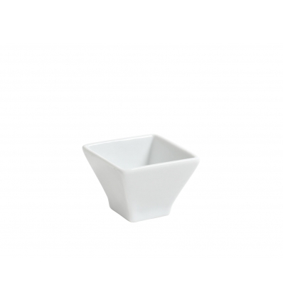 Bol mini apilable de porcelana Blanco cónico 5cl. 5.5x5.5x4.5cm. B4282R (48 unidades)