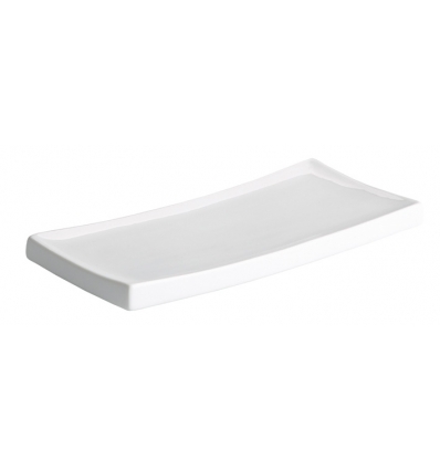 Bandeja rectangular gruesa porcelana Blanco Dong Ming Ventana 28X12.5X3 CM.. B1351 (12 unidades)