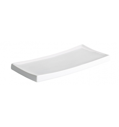 Bandeja rectangular gruesa porcelana Blanco Dong Ming Ventana 22X10.5X3 CM.. B1352 (24 unidades)