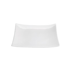 Plato para aperitivo porcelana Blanco Dong Ming Ventana 14X14X2 CM.. B2101 (6 unidades)