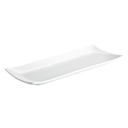 Bandeja rectangular porcelana Blanco Dong Ming Ventana 38X15X2.5 CM.. B2503 (3 unidades)