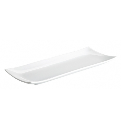 Bandeja rectangular porcelana Blanco Dong Ming Ventana 38X15X2.5 CM.. B2503 (3 unidades)