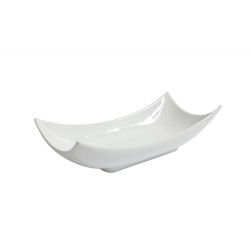 Bandeja rectangular con picos porcelana Blanco Dong Ming Ventana 32x15x8cm.. B4218 & (12 unidades)