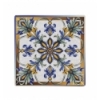 Plato llano cuadrado decorado Bizancio Ming II 24x24x2 cm. B2974Y1 (6 unidades)