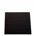 Plato cuadrado de pizarra natural África 25x25x0,6 cm. B2582(4 unidades)