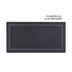 Bandeja de pizarra natural Soft África 29x15.5x0.5 cm. B839024 (12 unidades)  Compatible con la tabla de madera referencia 13010