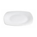 Plato llano cuadrado porcelana Blanco Kenia 26X26X4CM. B2368 (6 unidades)