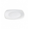 Plato postre cuadrado porcelana Blanco Kenia 21X21X2.5 CM. B2369 (6 unidades)