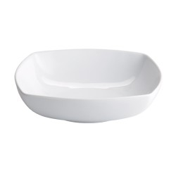 Ensaladera cuadrada porcelana Blanco Kenia 22x22x6 CM. B2370 (4unidades)