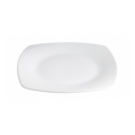 Square plane plate Porcelain White Kenia 24.5x24.5x3 cm. B2590 (6 units)