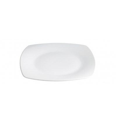 Plain Square Square Plate Porcelain White Kenya 12x12x2 cm.cm. B2591 (12 units)