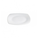 Plato llano aperitivo cuadrado porcelana Blanco Kenia 12X12X2 CM.CM. B2591 (12 unidades)