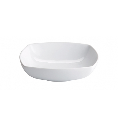 Bol cuadrado porcelana Blanco Kenia 12X12X4 CM. B2593R (6 unidades)