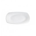 Plato postre cuadrado porcelana Blanco Kenia 19x19x2 CM. B4127 (6 unidades)