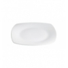 Plato postre cuadrado porcelana Blanco Kenia 19x19x2 CM. B4127 (6 unidades)