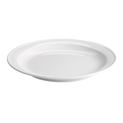 Plato llano porcelana Blanco Wei 26X2.5 cm. B2146 (6 unidades)