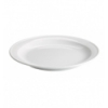 Plato llano porcelana Blanco Wei 26X2.5 cm. B2146 (6 unidades)