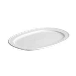 Bandeja oval porcelana Blanco Wei 28x17.5x2.5 CM. B2532 (24 unidades)