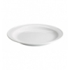 Plato llano porcelana Blanco Wei 24 cm. B2981 (6 unidades)