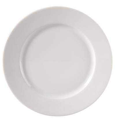 Plato llano porcelana Blanco Lisboa II 27 cm. B206 (12 unidades)