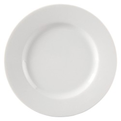 Plato llano porcelana Blanco Lisboa II 25 cm. B207 (12 unidades)