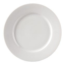 Plato postre porcelana Blanco Lisboa II 20,5 cm. B208 (12 unidades)