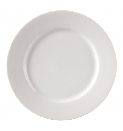 Plato postre porcelana Blanco Lisboa II 20,5 cm. B208 (12 unidades)