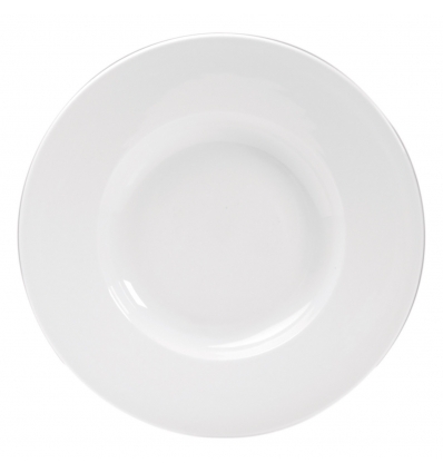 Plato hondo porcelana Blanco Lisboa II 23 cm. B209 (12 unidades)