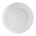 Plato llano porcelana Blanco con borde relieve Waves 28 cm. B227 (12 unidades)