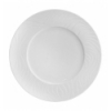 Plato llano porcelana Blanco con borde relieve Waves 25 cm. B228 (12 unidades)