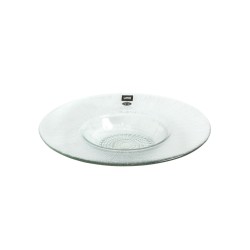 Plato hondo degustación vidrio Aster Ø 20x4 cm (12 unid.)