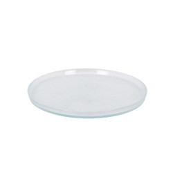 Plato llano vidrio Caracalla Ø 25 cm. B616002 (6 unidades)