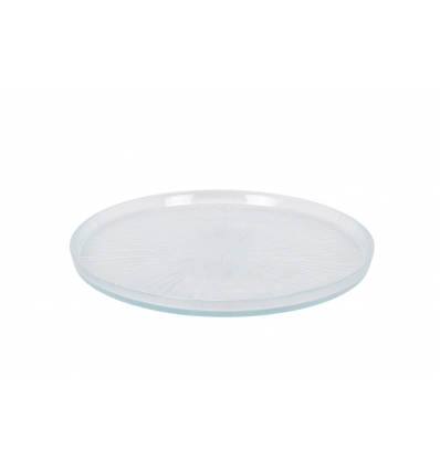 Plain dish Caracalla glass Ø 25 cm. B616002 (6 units)