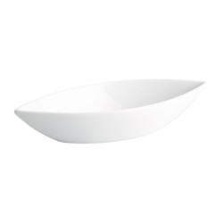 Bandeja barca de porcelana Blanco Baguete 20X8X4 CM.. B2200 (6 unidades)