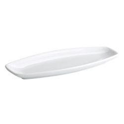 Bandeja porcelana Blanco Kayuko 40X18.5X3 CM.. B2486 (12 unidades)