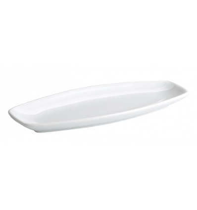 Bandeja porcelana Blanco Kayuko 40X18.5X3 CM.. B2486 (12 unidades)