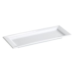 Bandeja porcelana Blanco Cairo 43X21X2 CM.  . B2608 (12 unidades)