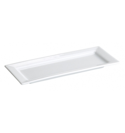 Bandeja porcelana Blanco Cairo 43X21X2 CM. . B2608 (12 unidades)