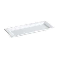 Bandeja porcelana Blanco Cairo 38x18x2 cm. B2609 (12 unidades)