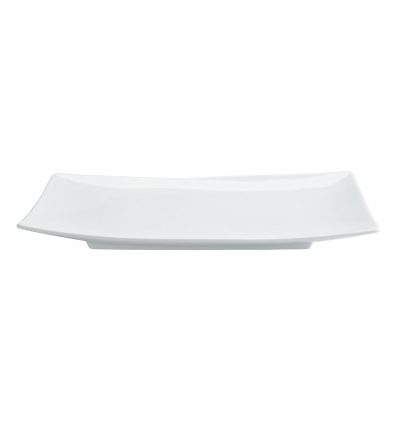 Bac à pied en porcelaine blanc 35x25x3,5 cm. B4177 (12 unités)