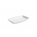 White Porcelain Tray Algarve 21x13x3 cm. B4276 (48 units)