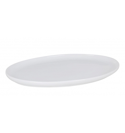 Bandeja oval de porcelana Blanco Rahman 46x33x3 cm.. B4360 (4 unidades)