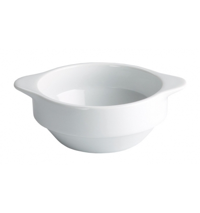 Round consommé cup with porcelain handles aurelio ming window 15x12x5.5 cm. 30 cl. B1264 (48 units)