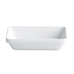 Bol rectangular de porcelana Blanco 17 CL. 14X8.5X3 CM.. B1381 (60 unidades)