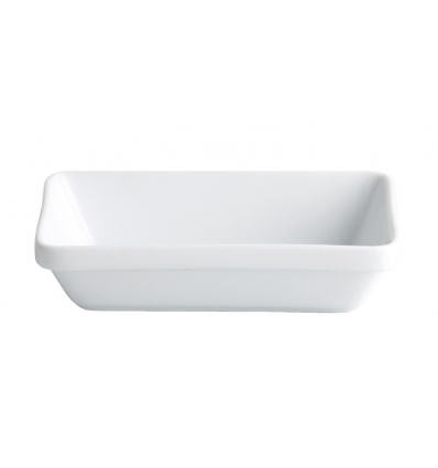 Bol rectangular de porcelana Blanco 17 CL. 14X8.5X3 CM.. B1381 (60 unidades)