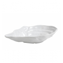 Bol porcelana Blanco aspecto concha de mar Huitre 29x17x6 cm . B1967 (6 unidades)